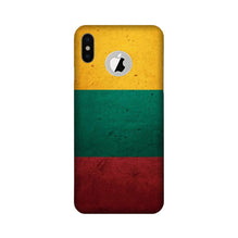 Color Pattern Mobile Back Case for iPhone Xs Logo Cut (Design - 374)