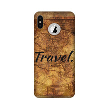 Travel Mobile Back Case for iPhone Xs Logo Cut (Design - 375)