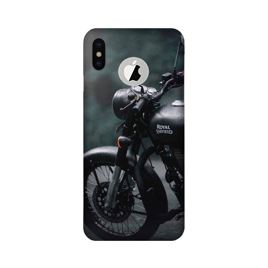 Royal Enfield Mobile Back Case for iPhone Xs Logo Cut (Design - 380)