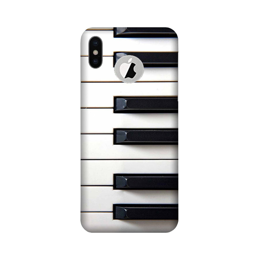 Piano Mobile Back Case for iPhone Xs Logo Cut (Design - 387)