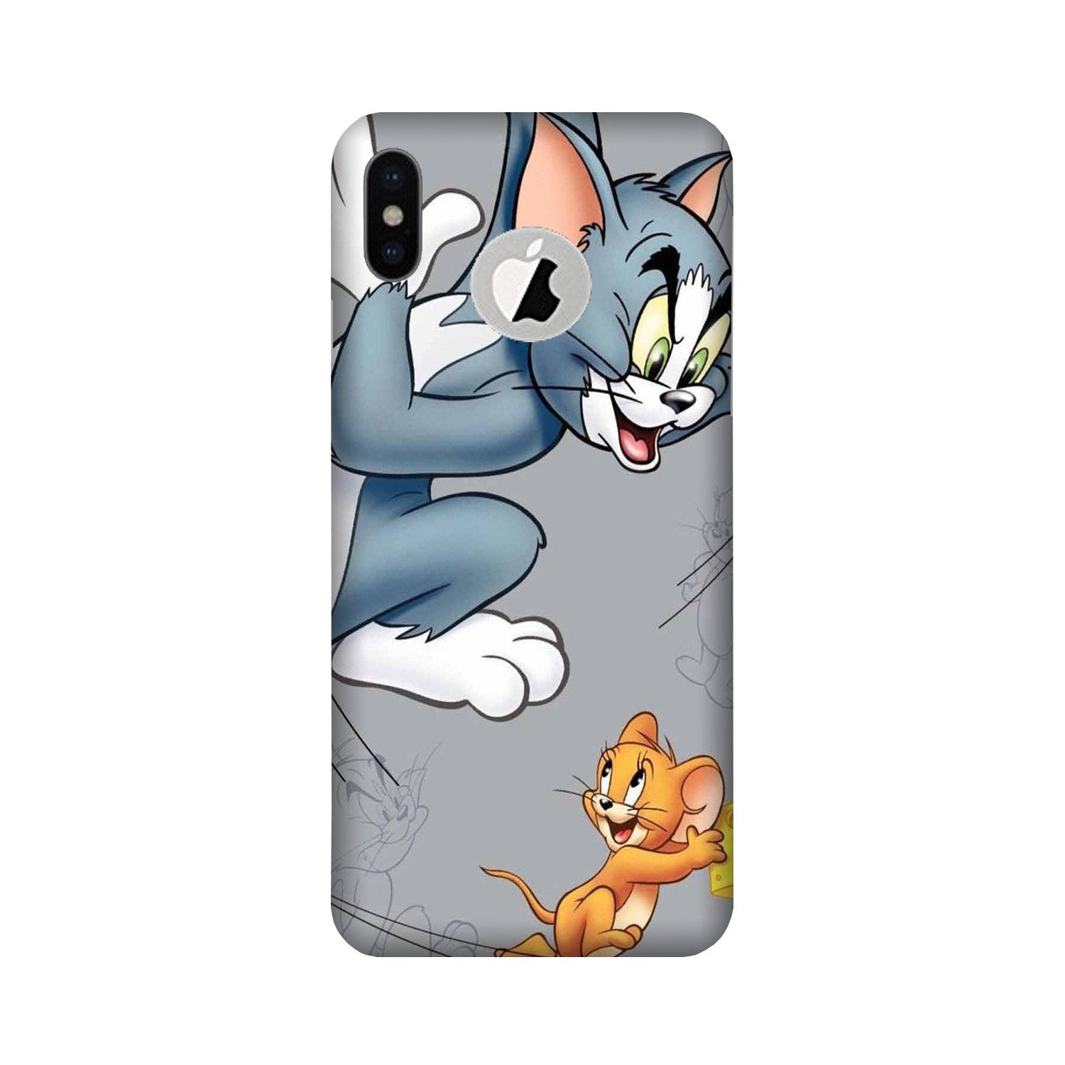 Tom n Jerry Mobile Back Case for iPhone Xs Logo Cut (Design - 399)