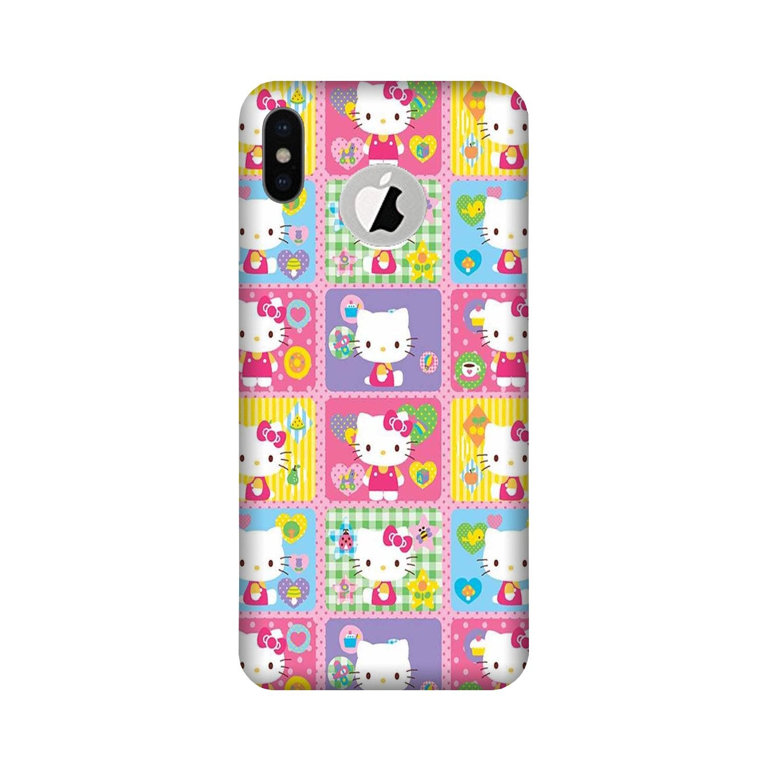 Kitty Mobile Back Case for iPhone Xs Logo Cut (Design - 400)