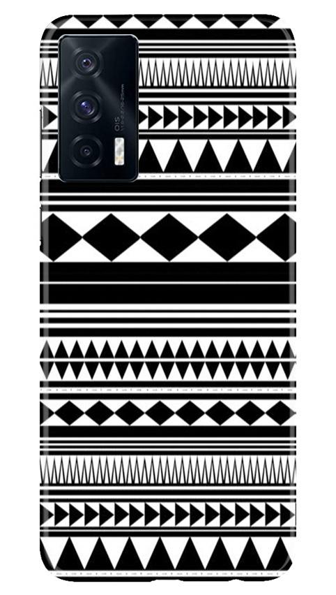 Black white Pattern Case for Vivo iQOO 7