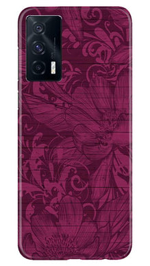Purple Backround Mobile Back Case for Vivo iQOO 7 (Design - 22)