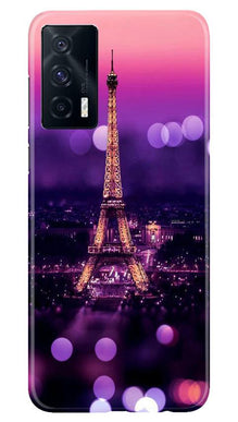 Eiffel Tower Mobile Back Case for Vivo iQOO 7 (Design - 86)