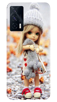 Cute Doll Mobile Back Case for Vivo iQOO 7 (Design - 93)