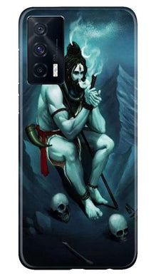 Lord Shiva Mahakal2 Mobile Back Case for Vivo iQOO 7 (Design - 98)