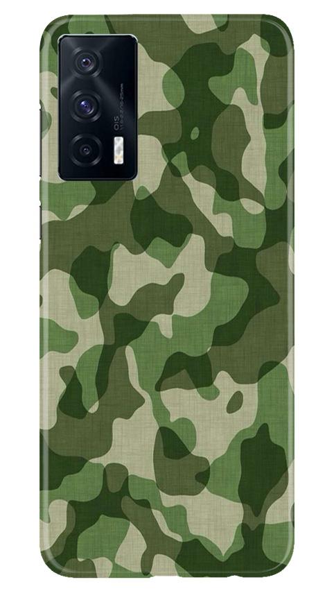 Army Camouflage Case for Vivo iQOO 7  (Design - 106)
