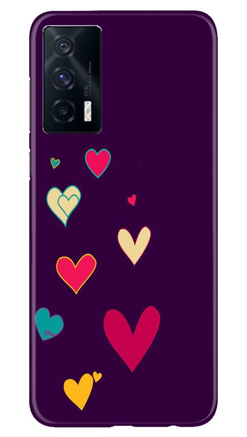 Purple Background Case for Vivo iQOO 7  (Design - 107)