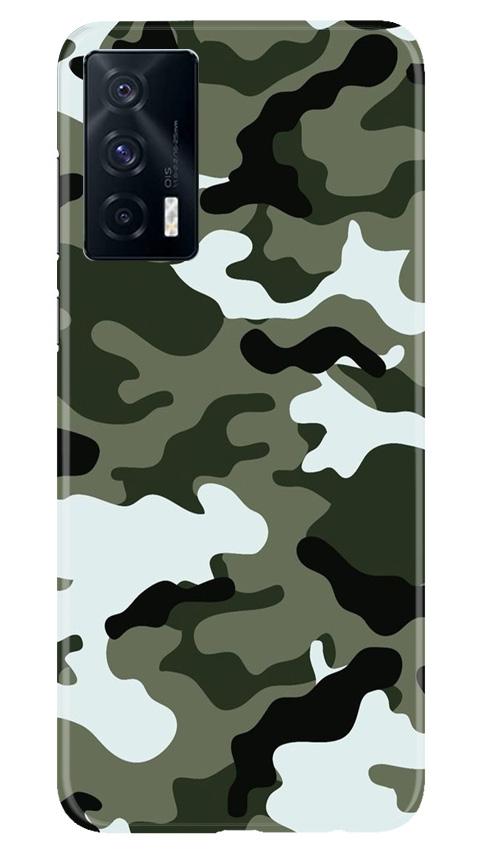 Army Camouflage Case for Vivo iQOO 7  (Design - 108)
