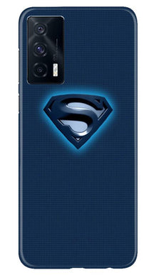 Superman Superhero Mobile Back Case for Vivo iQOO 7  (Design - 117)