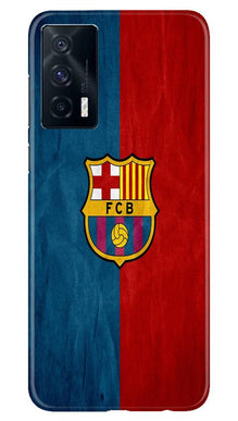 FCB Football Mobile Back Case for Vivo iQOO 7  (Design - 123)