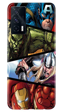 Avengers Superhero Mobile Back Case for Vivo iQOO 7  (Design - 124)