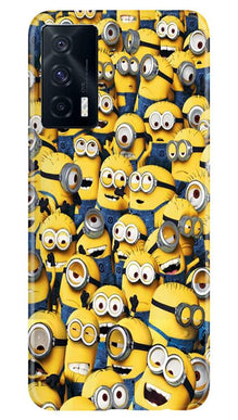 Minions Mobile Back Case for Vivo iQOO 7  (Design - 126)