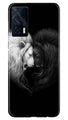 Dark White Lion Case for Vivo iQOO 7  (Design - 140)