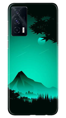 Moon Mountain Mobile Back Case for Vivo iQOO 7 (Design - 204)