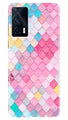 Pink Pattern Case for Vivo iQOO 7 (Design No. 215)