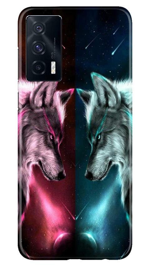 Wolf fight Case for Vivo iQOO 7 (Design No. 221)