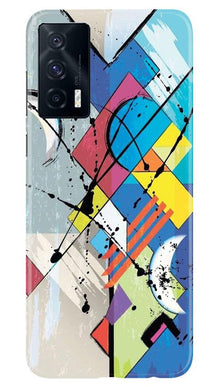 Modern Art Mobile Back Case for Vivo iQOO 7 (Design - 235)