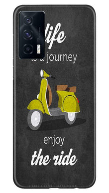 Life is a Journey Mobile Back Case for Vivo iQOO 7 (Design - 261)