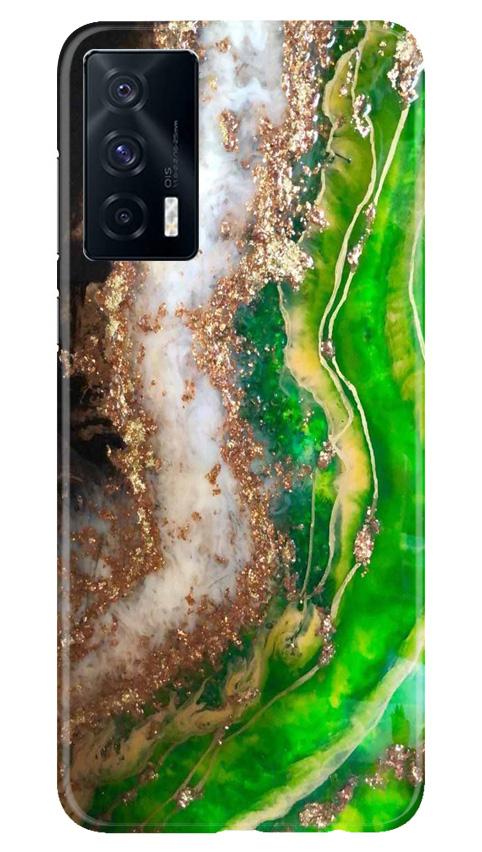 Marble Texture Mobile Back Case for Vivo iQOO 7 (Design - 307)