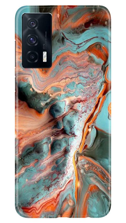 Marble Texture Mobile Back Case for Vivo iQOO 7 (Design - 309)