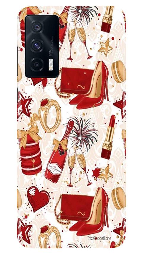 Girlish Mobile Back Case for Vivo iQOO 7 (Design - 312)