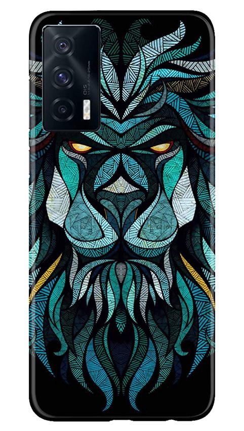 Lion Mobile Back Case for Vivo iQOO 7 (Design - 314)