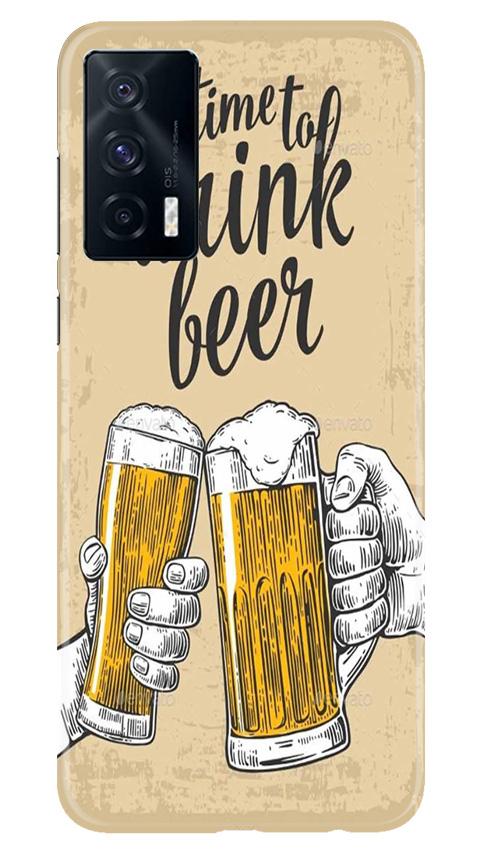 Drink Beer Mobile Back Case for Vivo iQOO 7 (Design - 328)