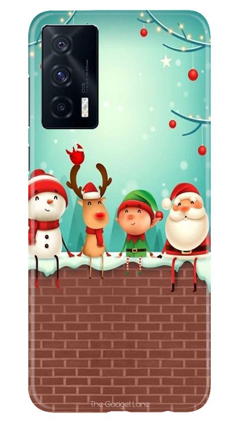 Santa Claus Mobile Back Case for Vivo iQOO 7 (Design - 334)