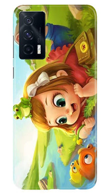 Baby Girl Mobile Back Case for Vivo iQOO 7 (Design - 339)