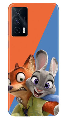 Cartoon Mobile Back Case for Vivo iQOO 7 (Design - 346)