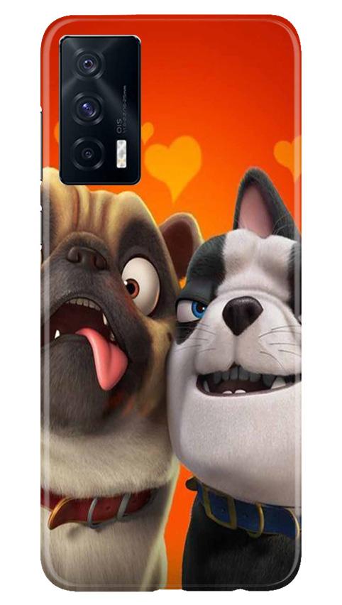 Dog Puppy Mobile Back Case for Vivo iQOO 7 (Design - 350)
