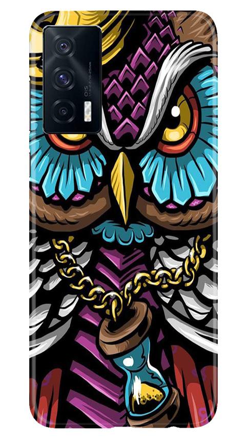 Owl Mobile Back Case for Vivo iQOO 7 (Design - 359)