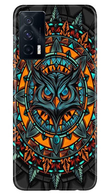 Owl Mobile Back Case for Vivo iQOO 7 (Design - 360)