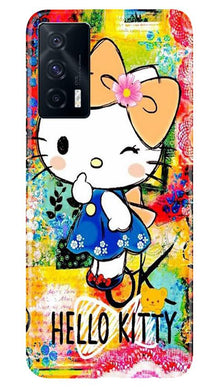 Hello Kitty Mobile Back Case for Vivo iQOO 7 (Design - 362)