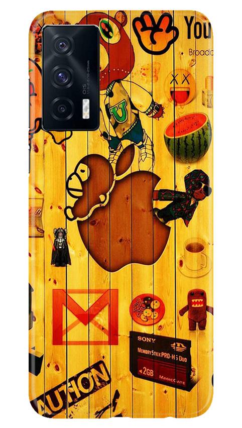 Wooden Texture Mobile Back Case for Vivo iQOO 7 (Design - 367)
