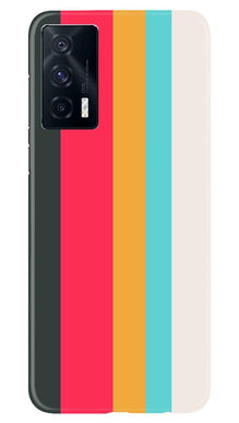 Color Pattern Mobile Back Case for Vivo iQOO 7 (Design - 369)