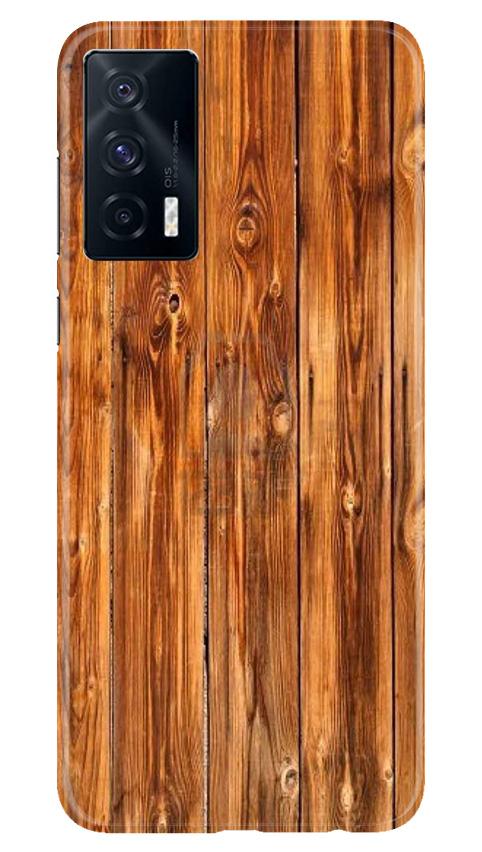 Wooden Texture Mobile Back Case for Vivo iQOO 7 (Design - 376)