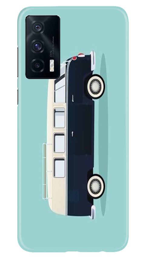 Travel Bus Mobile Back Case for Vivo iQOO 7 (Design - 379)