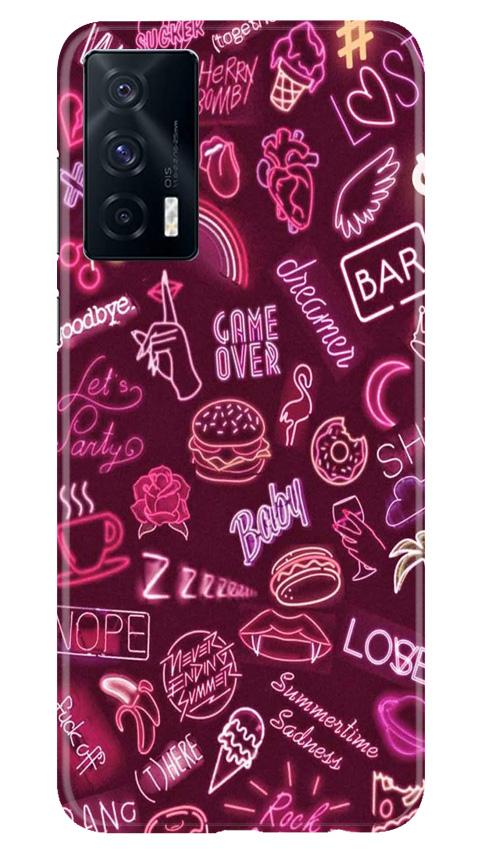 Party Theme Mobile Back Case for Vivo iQOO 7 (Design - 392)