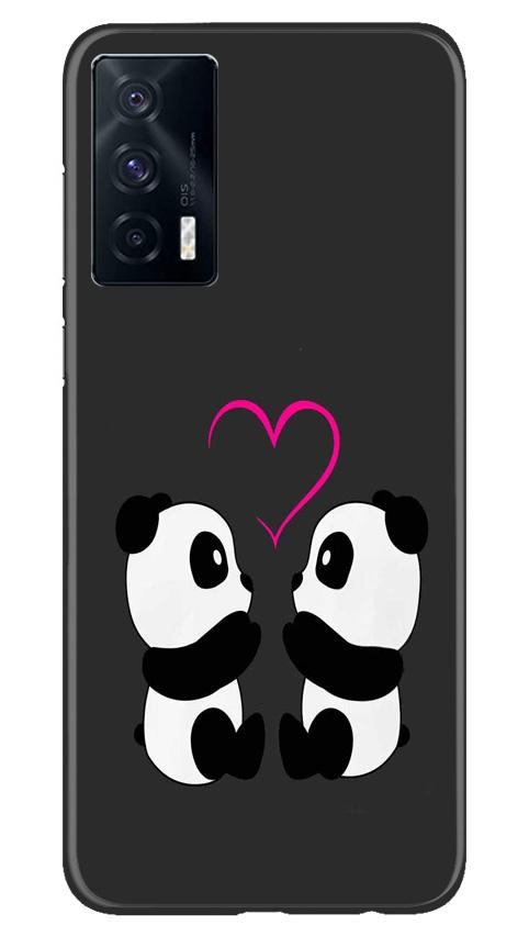 Panda Love Mobile Back Case for Vivo iQOO 7 (Design - 398)