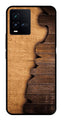 Wooden Design Metal Mobile Case for Vivo iQOO 9T 5G   (Design No -13)