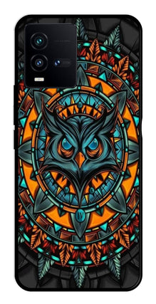 Owl Pattern Metal Mobile Case for Vivo iQOO 9T 5G