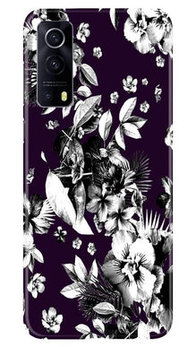 white flowers Mobile Back Case for Vivo iQOO Z3 5G (Design - 7)