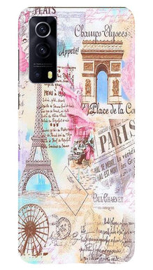 Paris Eiftel Tower Mobile Back Case for Vivo iQOO Z3 5G (Design - 54)