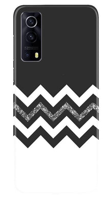 Black white Pattern2Mobile Back Case for Vivo iQOO Z3 5G (Design - 83)