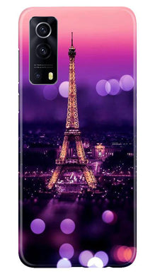 Eiffel Tower Mobile Back Case for Vivo iQOO Z3 5G (Design - 86)