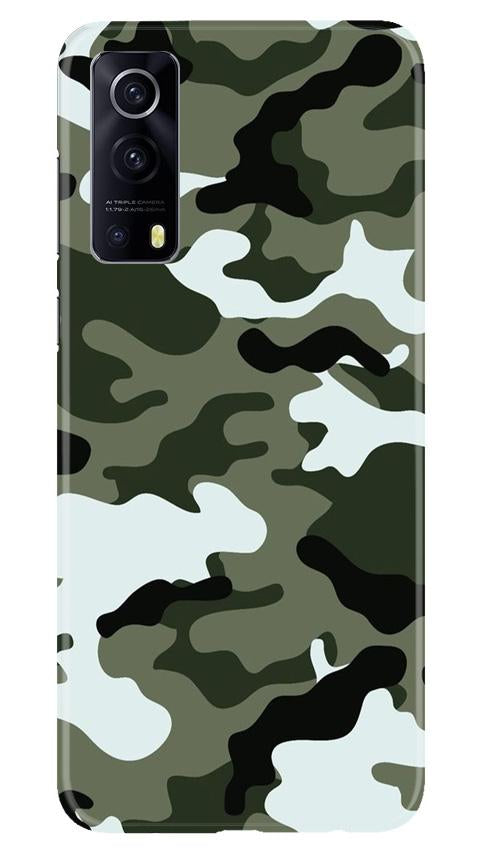 Army Camouflage Case for Vivo iQOO Z3 5G  (Design - 108)