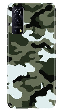 Army Camouflage Mobile Back Case for Vivo iQOO Z3 5G  (Design - 108)